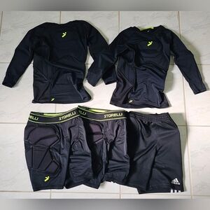 Storelli Adidas Padded Goalkeeper Shorts Jersey Shirt Kits Youth Large Medium